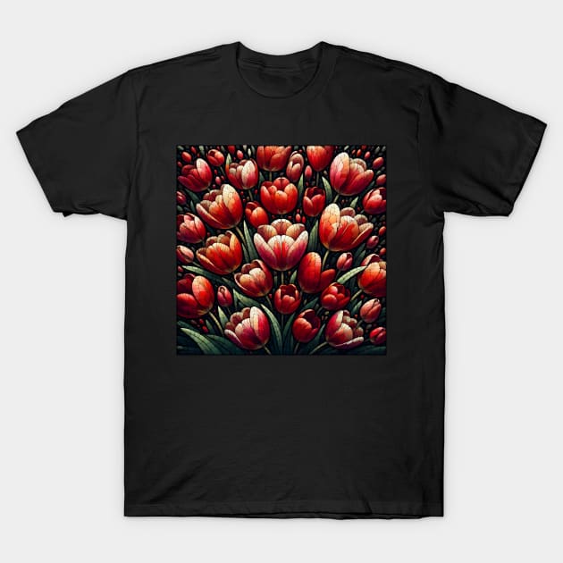 Tulip Flower T-Shirt by Jenni Arts